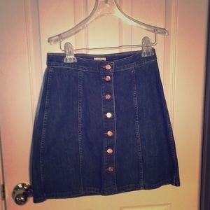 J Crew A-line denim skirt